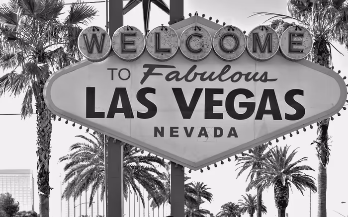 The Welcome to Las Vegas sign on the south Strip.